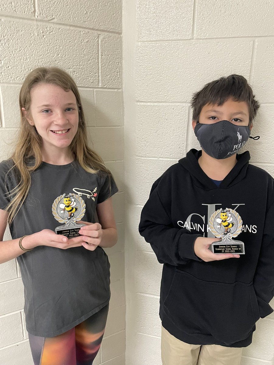 Congratulations to Cherokee’s Spelling Bee winner and runner-up!! We wish them luck as they prepare for the district spelling bee next month!! <a href="/Cherokee_JCS/">Cherokee Elementary</a> <a href="/jcityTNschools/">JohnsonCitySchools</a>
