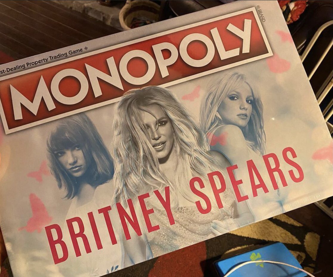 ABeardedHero's tweet photo. The Britney Spears Monopoly game is officially OUT. https://t.co/nsDkVRqWhL