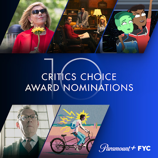 paramountplus's tweet photo. Demons, lawyers, space travelers, filmmakers; we've got no shortage of incredible stories! Congrats to all of the talent and teams behind these 10 @CriticsChoice Award Nominations. 😈👩‍⚖️🖖🎥 https://t.co/xYZMt1ZBEW