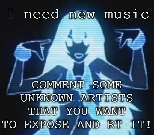 FullstopChanter's tweet photo. Hey #vtubers! I love finding small artists and listening to their music.
ღゝ◡╹)ノ♡
Comment your favorite small artist so we can give them some well deserved LOVE!
#music #ENVtuber https://t.co/X3sjJtNCLU