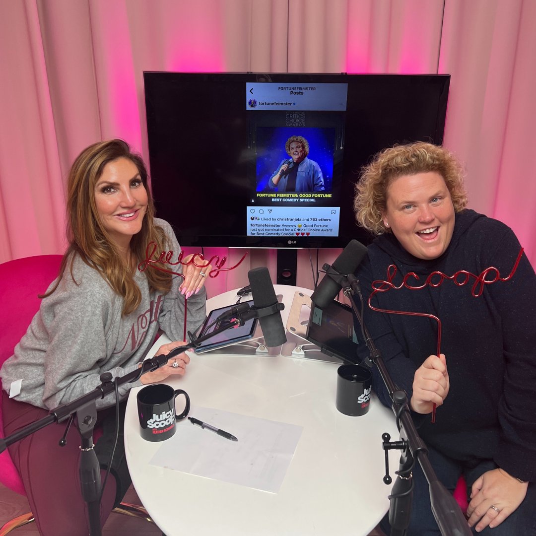 HeatherMcDonald's tweet photo. People are talking about Kathy Hilton putting lip gloss. I want Britney’s husband Sam to come on Juicy Scoop, and Comedian Fortune Feimster is here! #celebrity #hollywood #comedians #comedy #juicyscoop #realitytv #gma #affiar #netflix #drama #cheating #divorce #couples #artbasal https://t.co/fzL9i1fJ1M