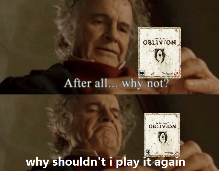 commanderlively's tweet photo. #elderscrolls #oblivion #PCGaming https://t.co/vQr4N5hBTk