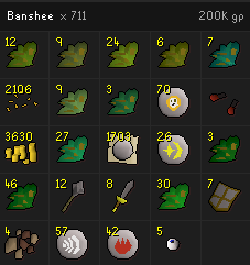 OSRSTankin's tweet photo. Regular Banshees Completed at 711 kc 24/24 items! Dark mystic Gloves was 1/512 Next up cave Slime. https://t.co/VD8oypacl6
