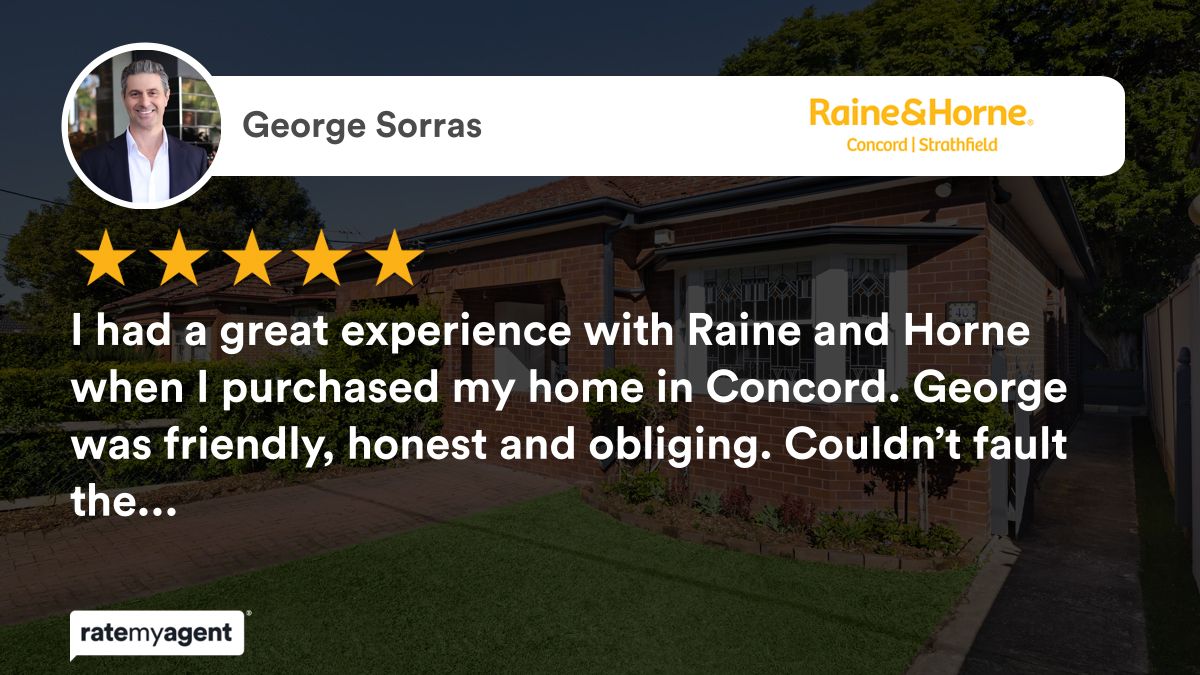 GeorgeSorras's tweet photo. My latest RateMyAgent review in Concord.
Class 1 20023188
https://t.co/prntqPk3XW

...
#ratemyagent #realestate #Raine_and_Horne_ConcordStrathfield https://t.co/oec6vNwgtV