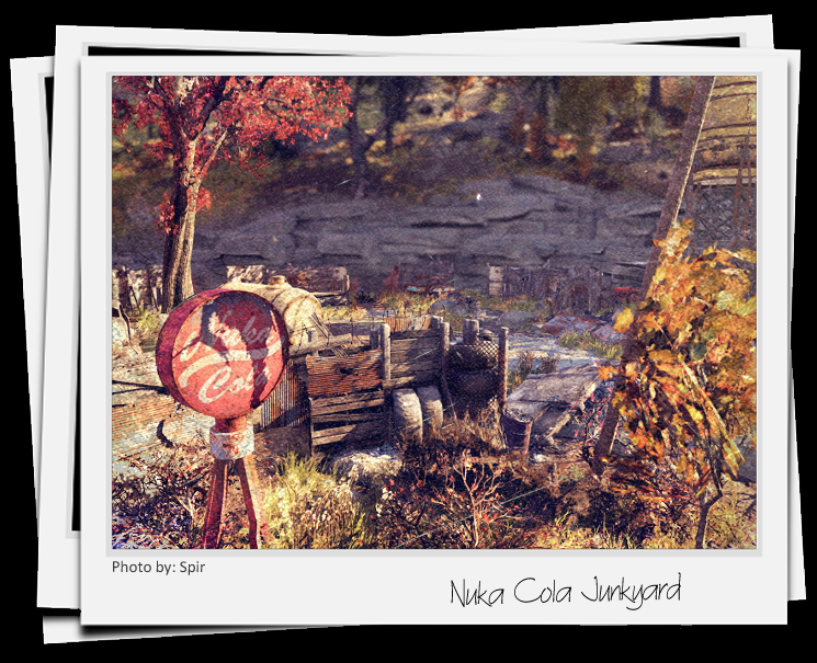 spirv56's tweet photo. Nuka Cola Junkyard #Fallout #Fallout76 #gaming #VirtualPhotography https://t.co/4FkSQwdjoQ