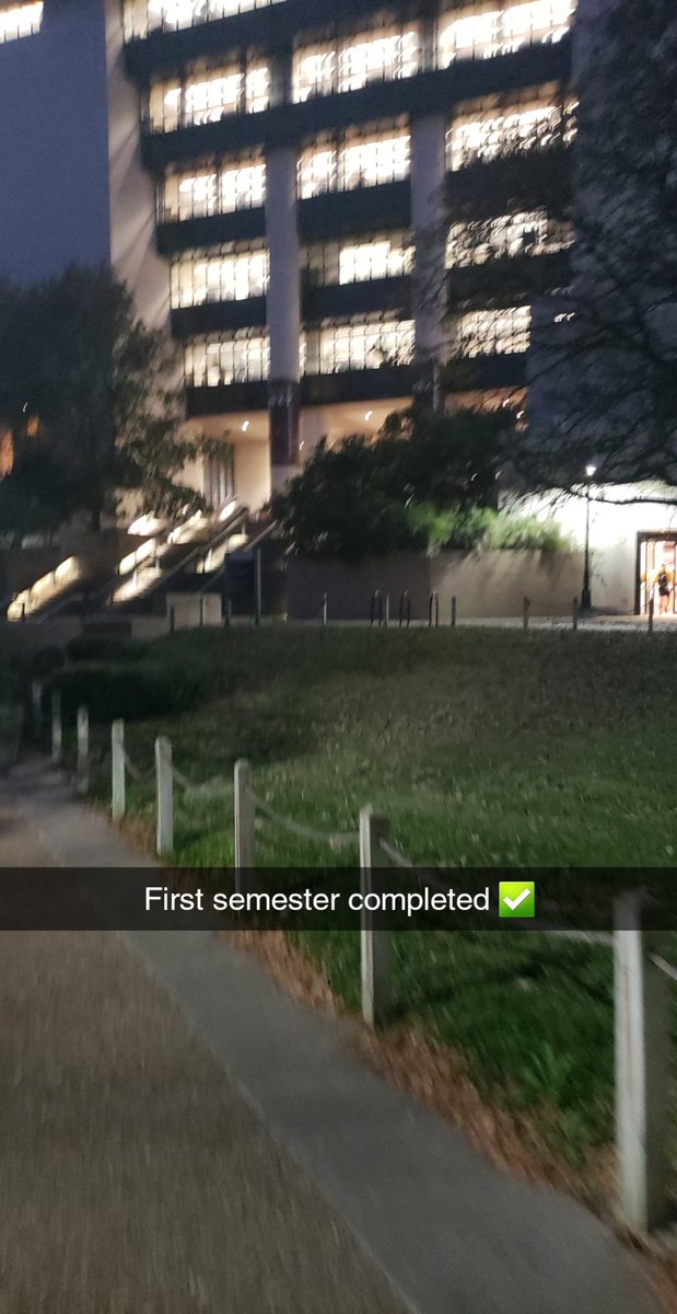 First semester of college completed thank you God🙏💙