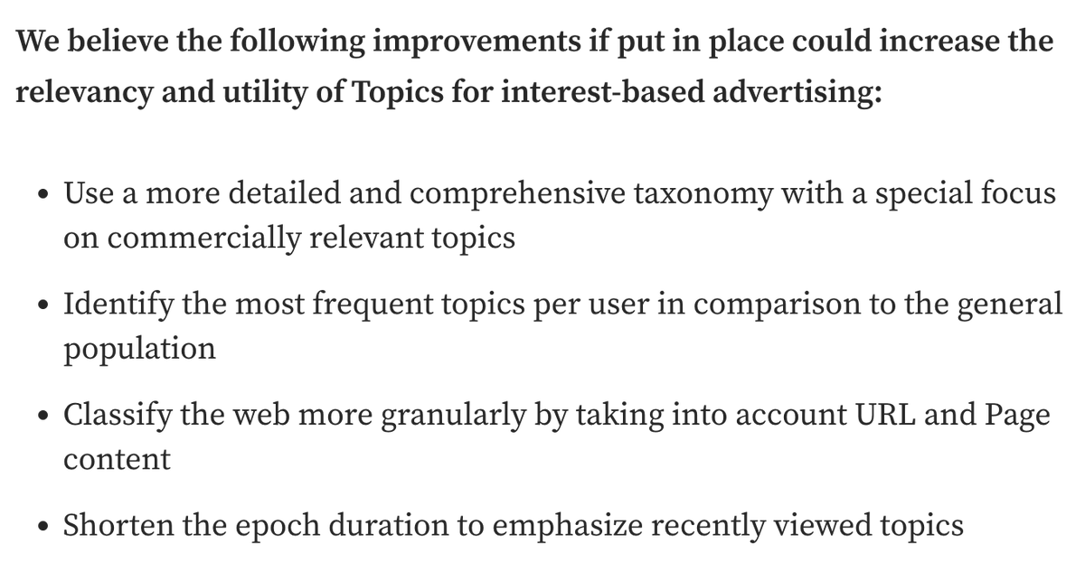 garjoh_canuck's tweet photo. ICYMI: Great write-up by @criteo sharing its evaluation of Google's Topics API proposal. #cookieless 
Some very useful and reasonable suggestions to improve the proposal👇👇: 
https://t.co/Svzbv8lLZA https://t.co/FLxFmWPn4Y