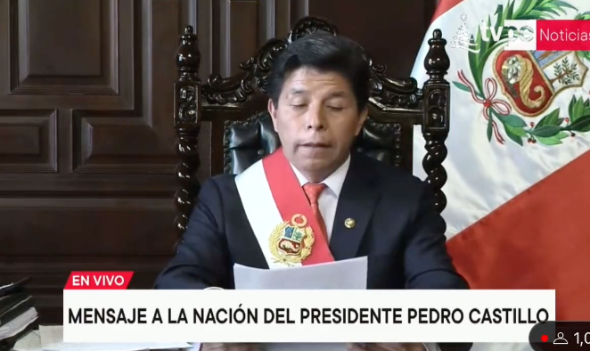 🇵🇪 | Pedro Castillo anunció que daría un Golpe de Estado y en menos de una hora ya estaba preso. Perú dando el ejemplo esta vez. Así se cierran las puertas al comunismo. En otros países los militares se han arrodillado ante los tiranos.

Envidia sana a los peruanos y su Ejército.