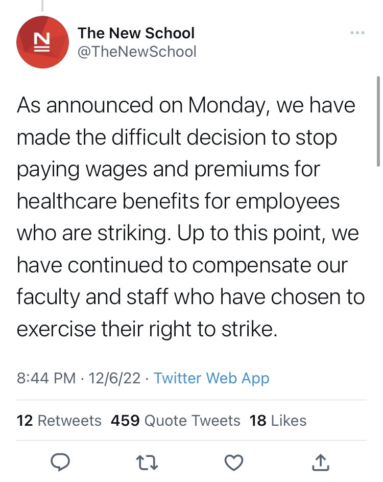 Well the New School can fuck off