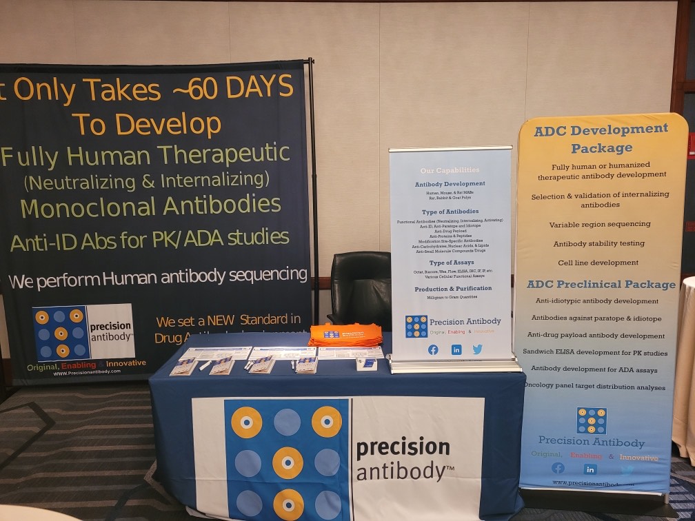 We're in Boston at the ADC #TargetSelection Summit. Visit our booth to learn more about our new #antibodydrugconjugates packages & our other capabilities, including fully human monoclonal #antibodydevelopment.

#AntibodyResearch #cancerresearch #worldadc #Antibodies #biotech