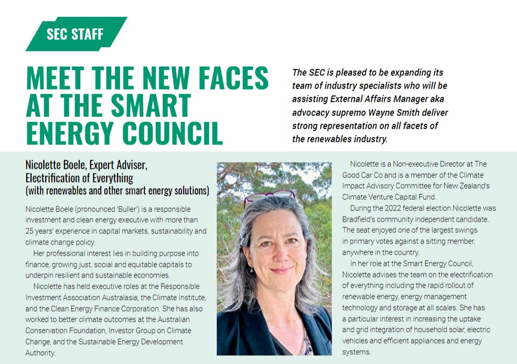 As #Australia's Energy Ministers meet in #Brisbane today, here is my article from the current issue of @SmartEnergyCncl's 'Smart Energy' magazine (pages 46-49) 🧵1/3

issuu.com/solarcouncil/d…

#BradfieldVotes #Energy #SmartEnergy #Electrification #Renewables #BetterIsPossible