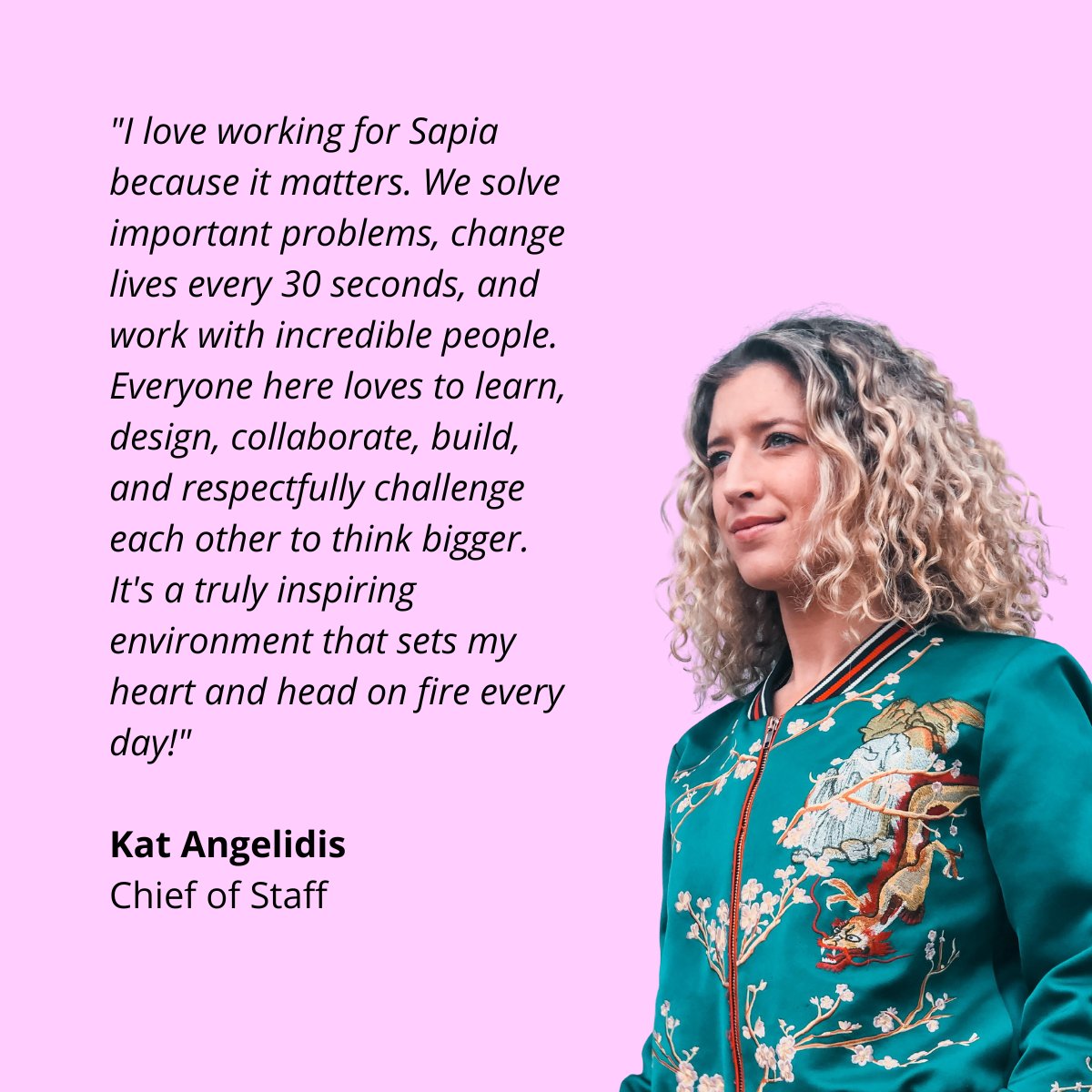 get_sapia's tweet photo. We're #hiring! Several roles in our APAC team available. Why work with us? We're leading the way in ethical Ai for hiring, there are perks galore, and you don't need a resume or cover letter to apply! https://t.co/vkEeAlzbKw https://t.co/Vqj3PDs2en