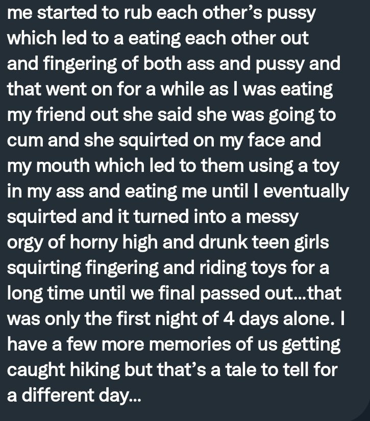 PervConfession on Twitter: "She had her first threesome"