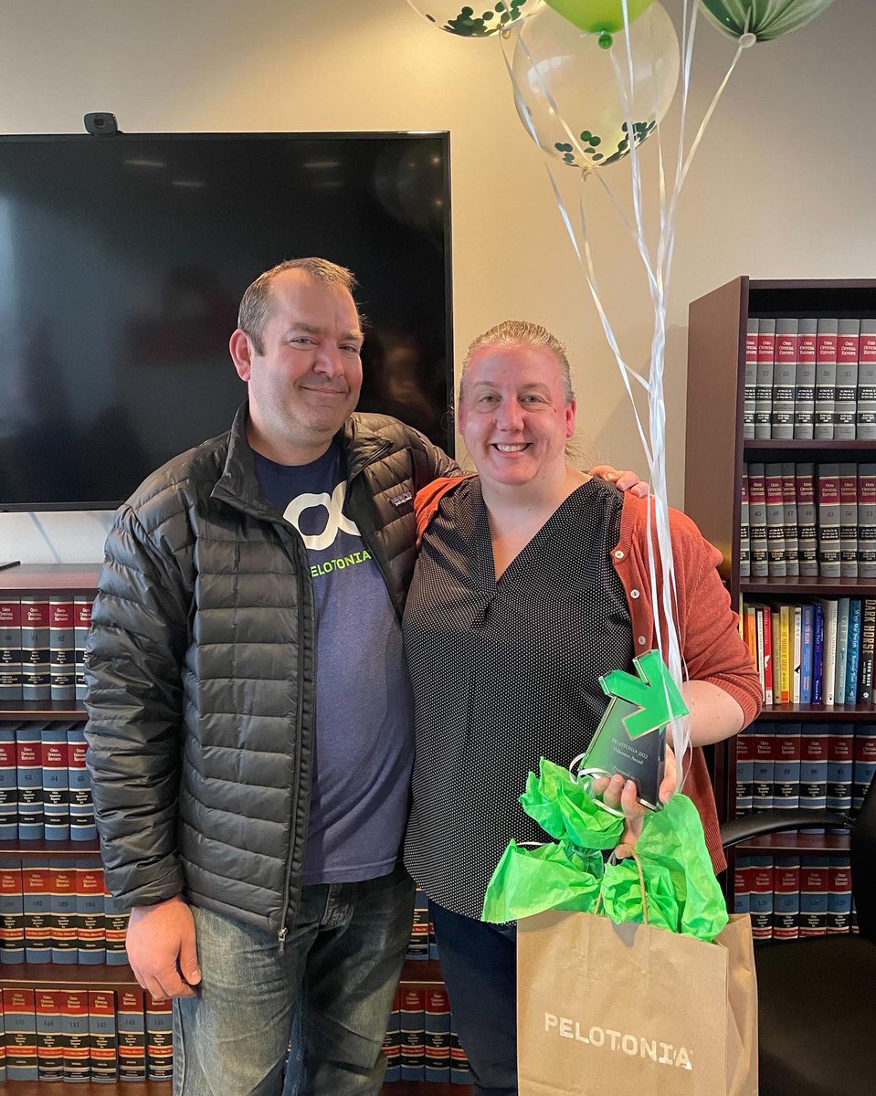 AgeeClymer's tweet photo. This month at AgeeClymer we want to recognize attorney Sarah Buckley for her dedication with this years Pelotonia. 

Sarah has been selected as Pelotonia’s Volunteer of the Year! Thank You for all of your hard work! https://t.co/Gic5ptLEWI
