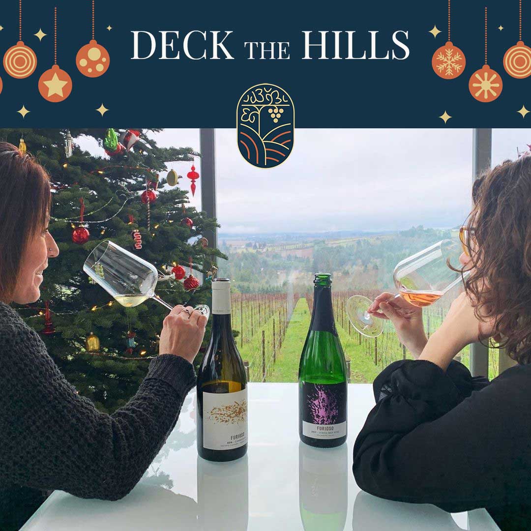 Join us in the Dundee Hills the Saturday, December 10th, for Holiday Tastings! Visit participating wineries for special holiday tasting experiences that will keep your spirits bright. ✨ 

Participating wineries: dundeehills.org/deck-the-hills…