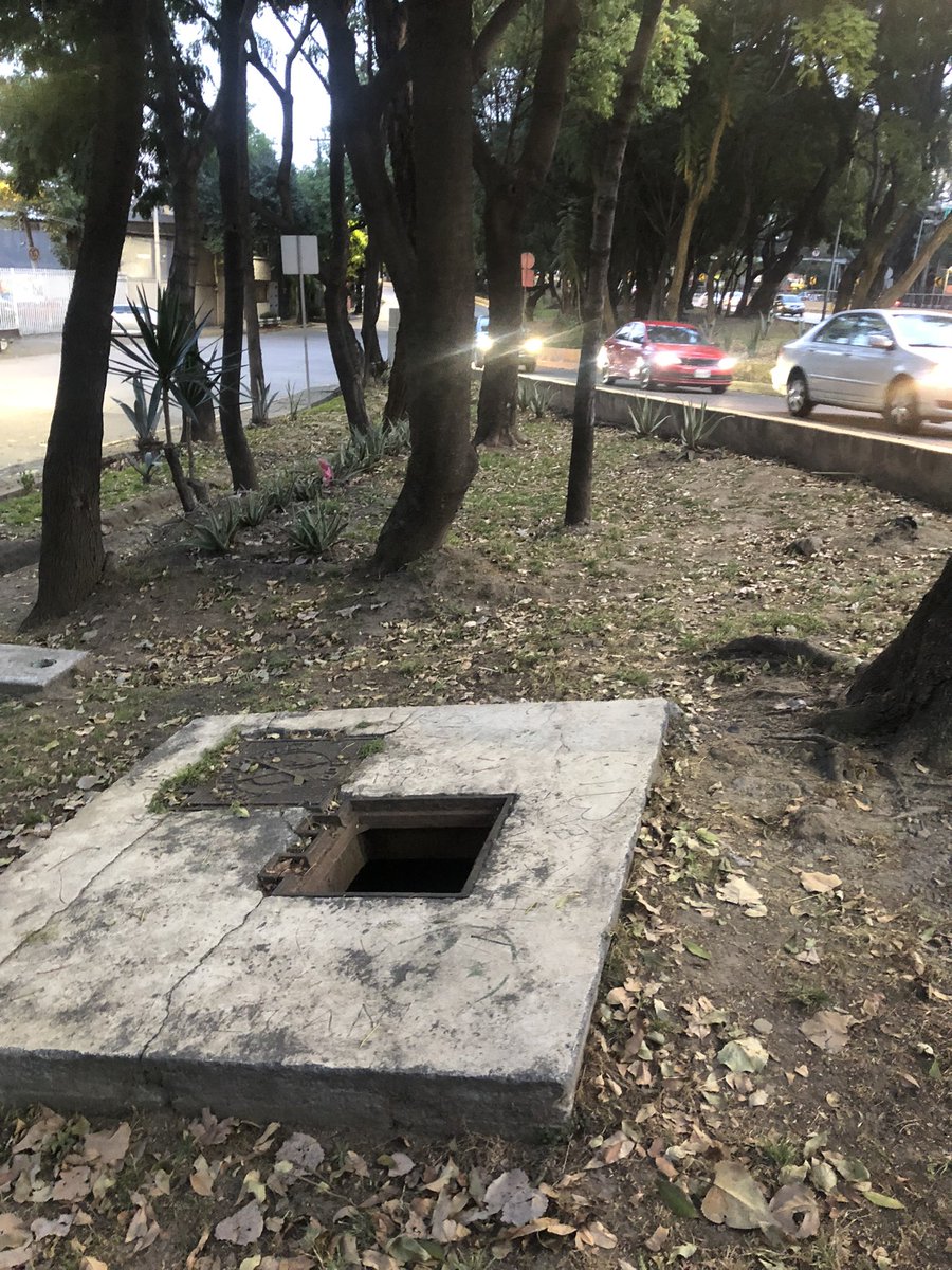 mimirubioyoma's tweet photo. #sacmexCDMX Hay varias coladeras abiertas en el camellón entre la lateral de río churubusco y carriles centrales, mucha gente caminamos y paseamos mascotas ahí. Son un peligro! (1 Justo enfrente de sur 69, 4 Justo enfrente de sur 73 y 1 más entre Acuario y andromeda. CP 09480 https://t.co/5yq2wjTxiK