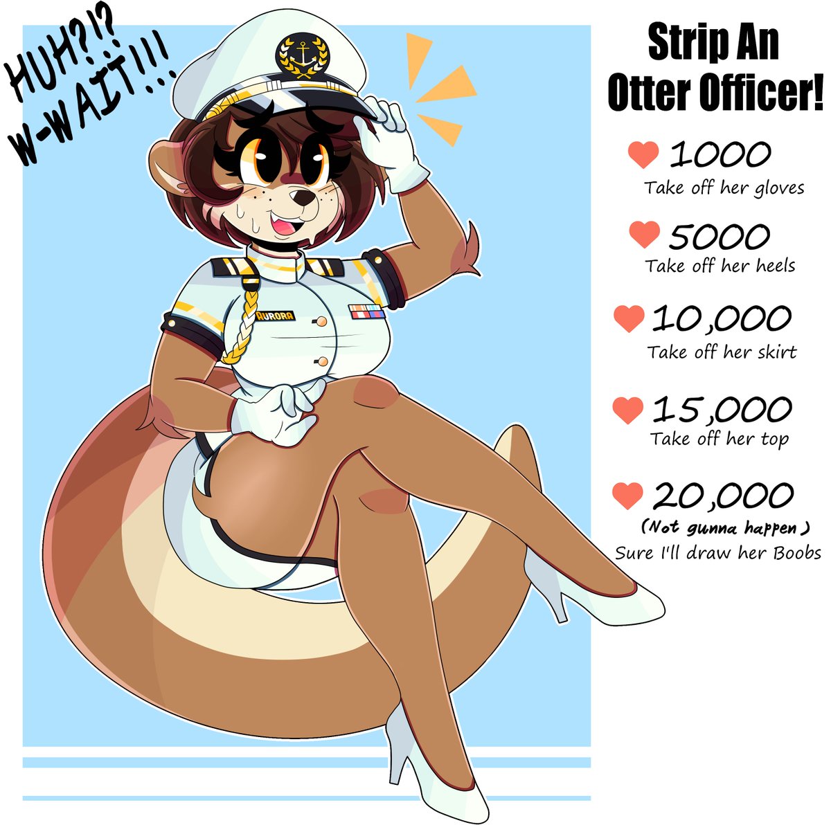 WirelessShibe's tweet photo. Good luck! Pearl sure needs it! #stripthecharacter 🦦💦 https://t.co/HLreeQZf3u