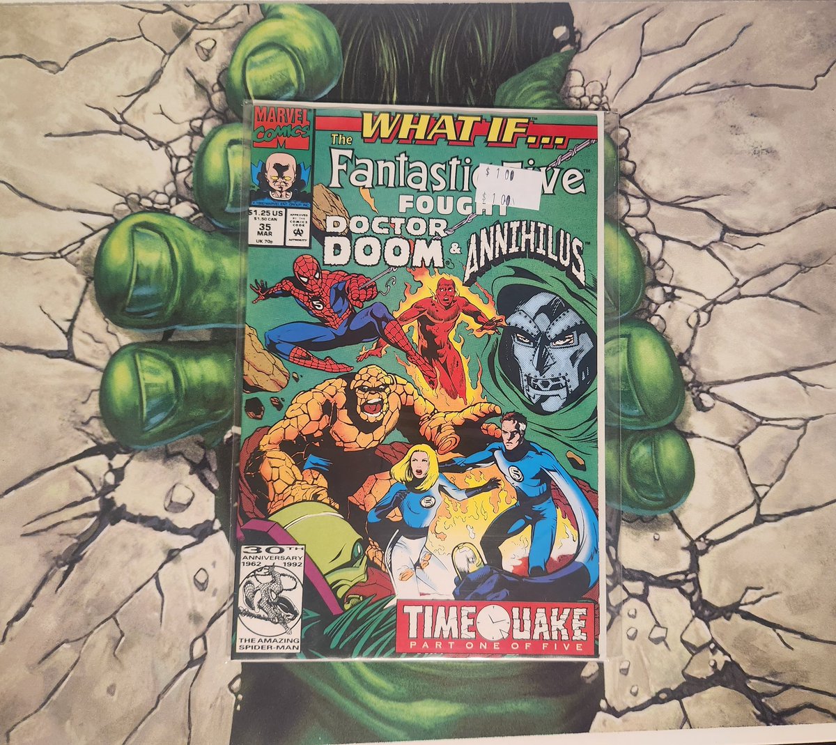Apollokid3000's tweet photo. What if, vol. 2 #35 The Fantastic Four fought #DoctorDoom &amp; #Annihulus. #dollarbin pick-up. 

#OldComicBookDay
#MarvelComics
#FantasticFour
#GivetheGiftofLiteracy https://t.co/SmzyUe9NjT