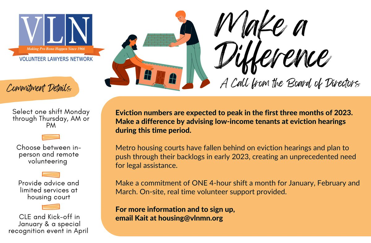 Volunteer Lawyers Network tweet media