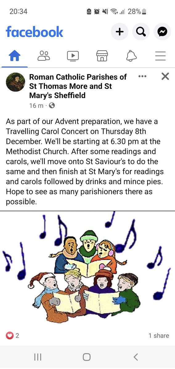 This year, our parish church is organising Travelling Carols. This is a lovely event for our community in partnership with our Christian neighbours. All welcome to join