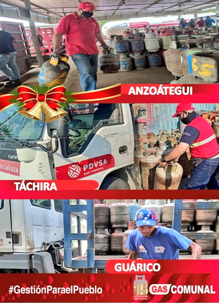 En acción conjunto con el Poder Popular, PDVSA Gas Comunal continúa impulsando el 1×10 del Buen Gobierno, a través de la distribución de gas doméstico.  #GestiónParaElPueblo 🏚️🚚♨️

@_Vpsops
 <a href="/Gob_Guarico/">Gobierno de Guárico</a> 
<a href="/gas_comunal/">PDVSA Gas Comunal S.A.</a>