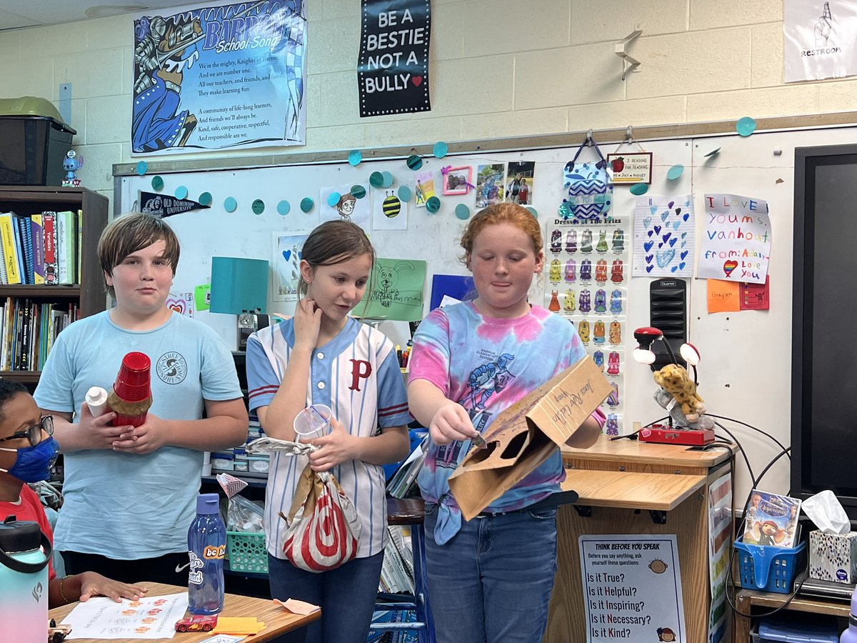 mrs_vanhout's tweet image. Mrs. Van Hout’s 5th graders apply their knowledge of sound by create their own musical instruments out of recycled materials! #scienceisfun #barronvillage #HCSscience #teaching5th