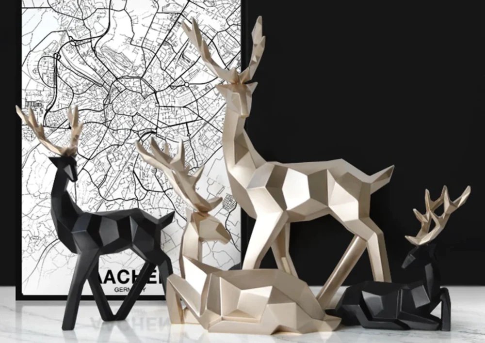 VuinicaHome's tweet photo. Add a touch of class and elegance to any room with this artfully crafted geometric pair of deer figures. Choose from black or gold. 

https://t.co/W4SBX2i9rQ

#deerstatue #deerpair #sculpture #homedecor #modernhome #luxuryhome #homeart #VuinicaHome https://t.co/hv2QGn6eii