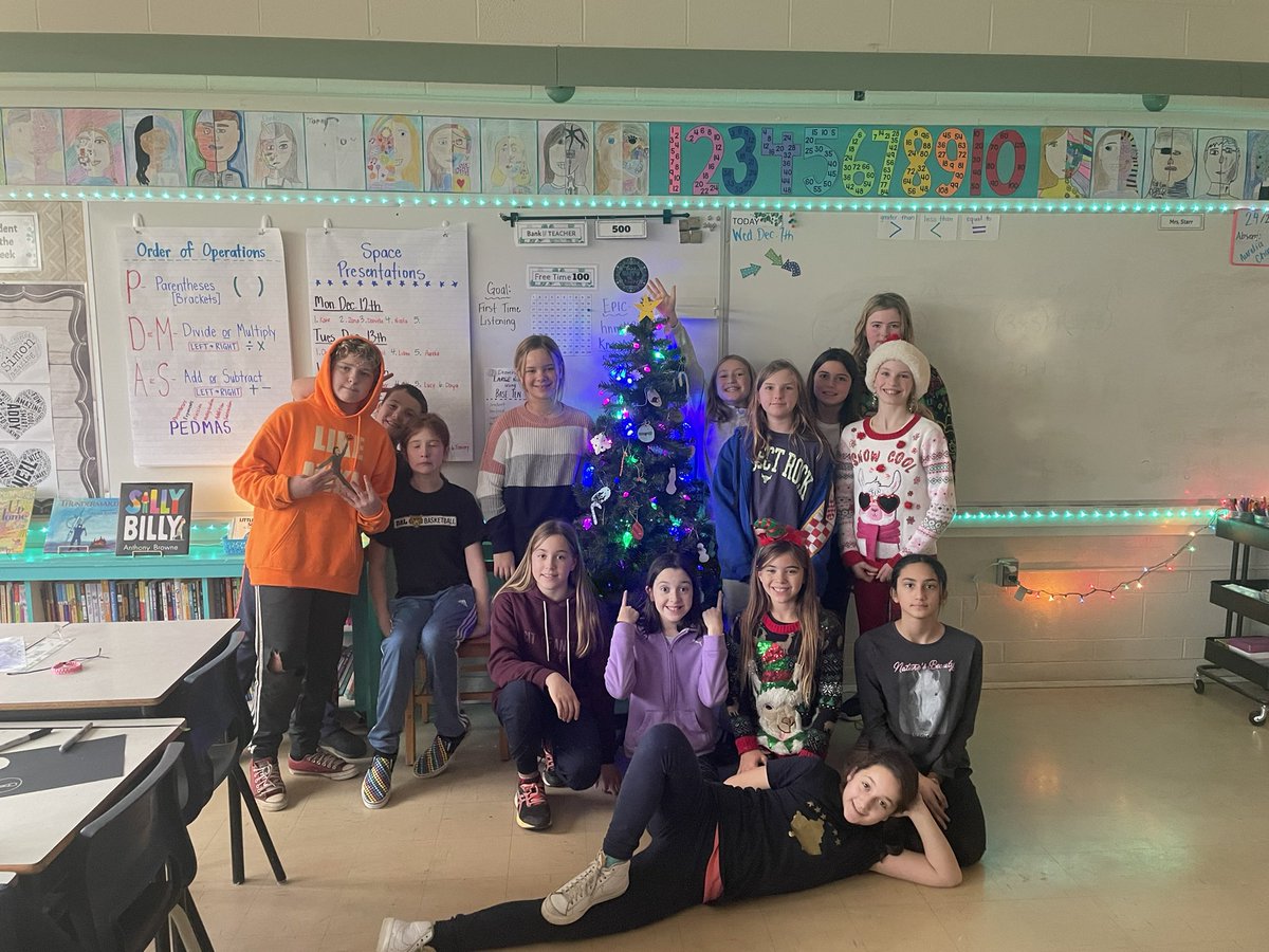 KateStarrCP's tweet photo. The holiday spirit is strong in 5/6 Starr!  We made custom decorations for our class tree today 🌲 @Crichton_Park @HRCE_NS https://t.co/ve5aP0roYJ