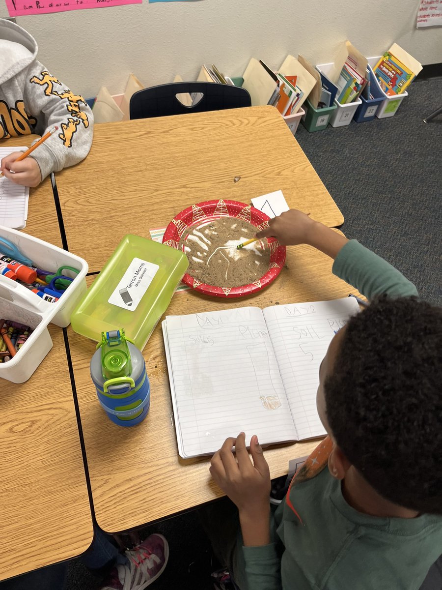 schoolwithstew's tweet photo. We have had so much fun observing and comparing different soil samples during our science inquiry unit! So proud of my scientists! @allenelem https://t.co/KeoKIa9dKK