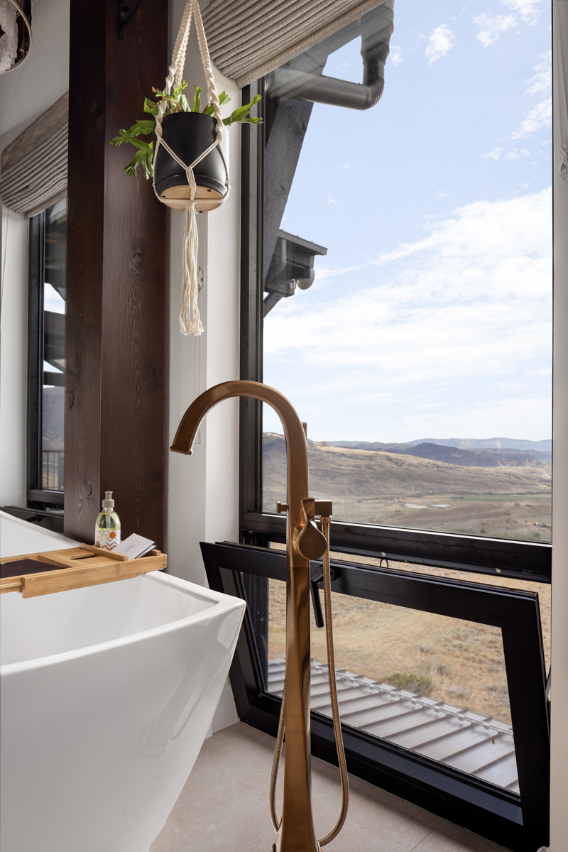 Ventilation comes easily for tilt-only windows. 
Photo: Nathan Satran // Design Team: 406 Windows, Canadian Timber Frames