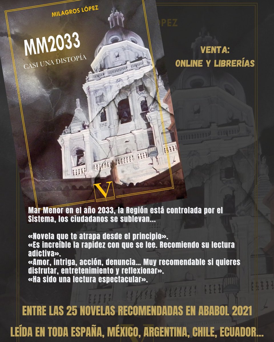 milamans's tweet photo. 'MM2033: casi una distopía' https://t.co/WiYaZg9D9i
#novela #distopía #dimeunlibro #libros #Navidad #queleer #escritoras #LecturaRecomendada @EditorialVerbum https://t.co/kShmqFcFGT