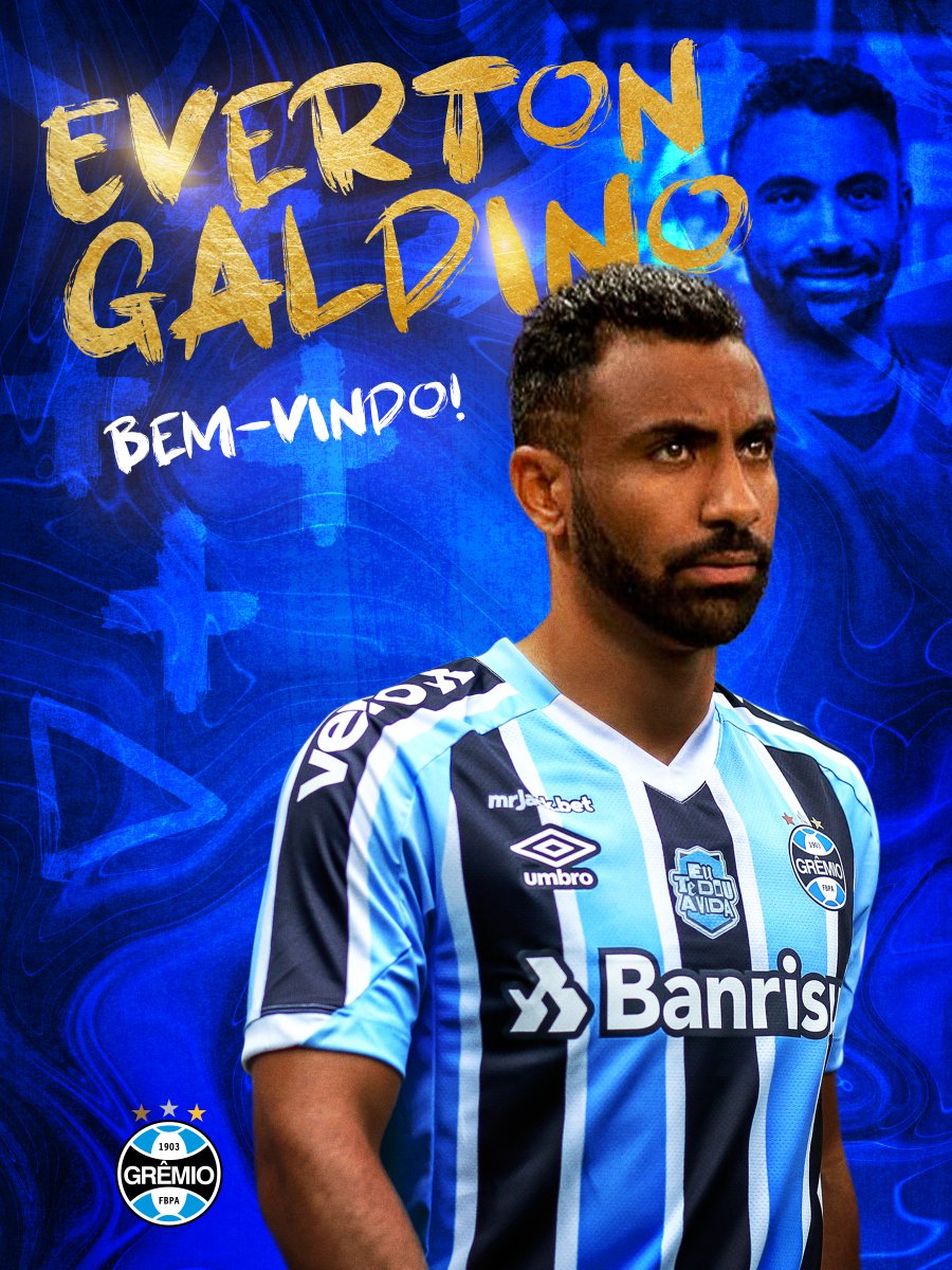 Gremio's tweet photo. O meia-atacante Everton Galdino assina com o Grêmio por um ano de empréstimo, com opção de compra. 

Confira em: https://t.co/m1SnL9l1XW https://t.co/uKsB9yrbPh