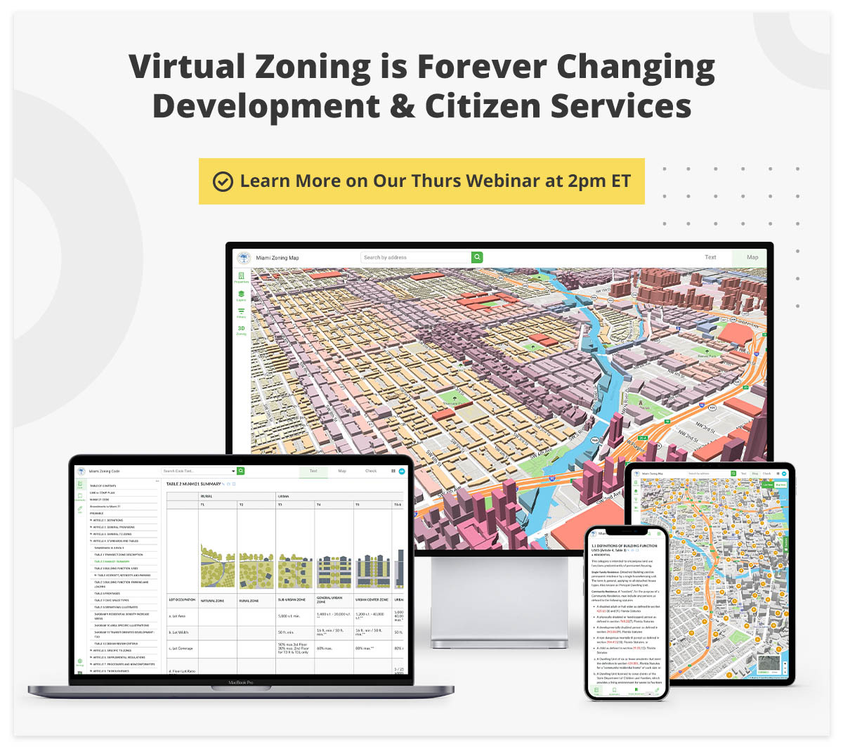 gridicsre's tweet photo. City staff join #Gridics next Thurs, Dec. 15th 2 PM ET for an in-depth #webinar about our #municipal platform &amp; learn how #SmartCity's like #Miami are streamlining citizen services and #zoning management with Gridics sole sourced solutions. https://t.co/sGxQOQ0Kmf https://t.co/8A7zrfcs2G