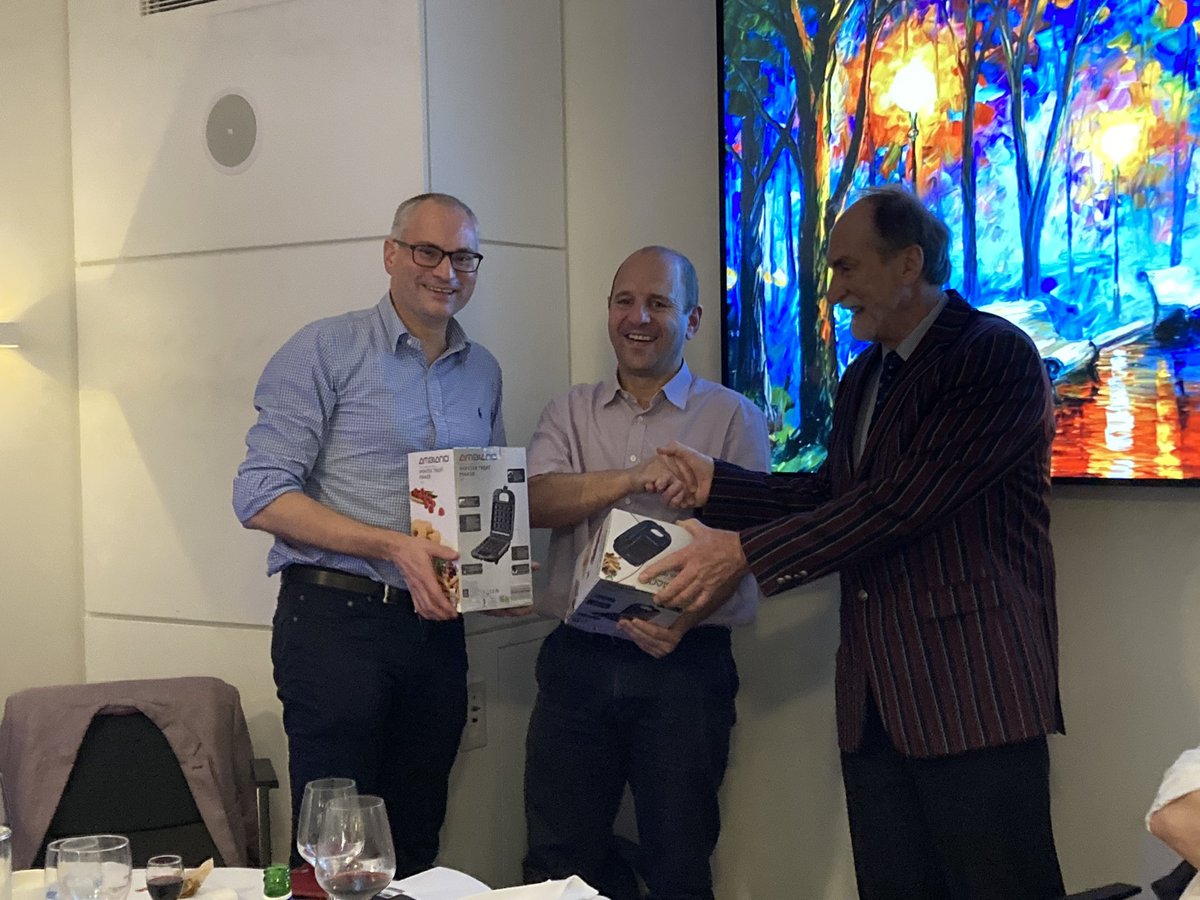 A well deserved gift to two inspirational pioneers and ‘wafflers’ for an excellent course! <a href="/OJWiseman/">Oliver Wiseman</a> <a href="/OxbridgeMMC/">OxbridgeMMC</a> <a href="/canterrj/">Richard Canter</a> <a href="/bwturney/">Ben Turney</a>