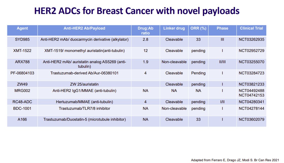 wearemedsir's tweet photo. Informative talk on the present &amp; future of ADCs by Dr. #ShanuModi @MSKCancerCenter 
-Exciting era of ADCs with improved efficacy &amp; broader clinical applicability
-Promising new ADCs constructs with unique targets &amp; payloads
-Need biomarkers of response &amp; well designed sequencing https://t.co/8YiXLPxhH3