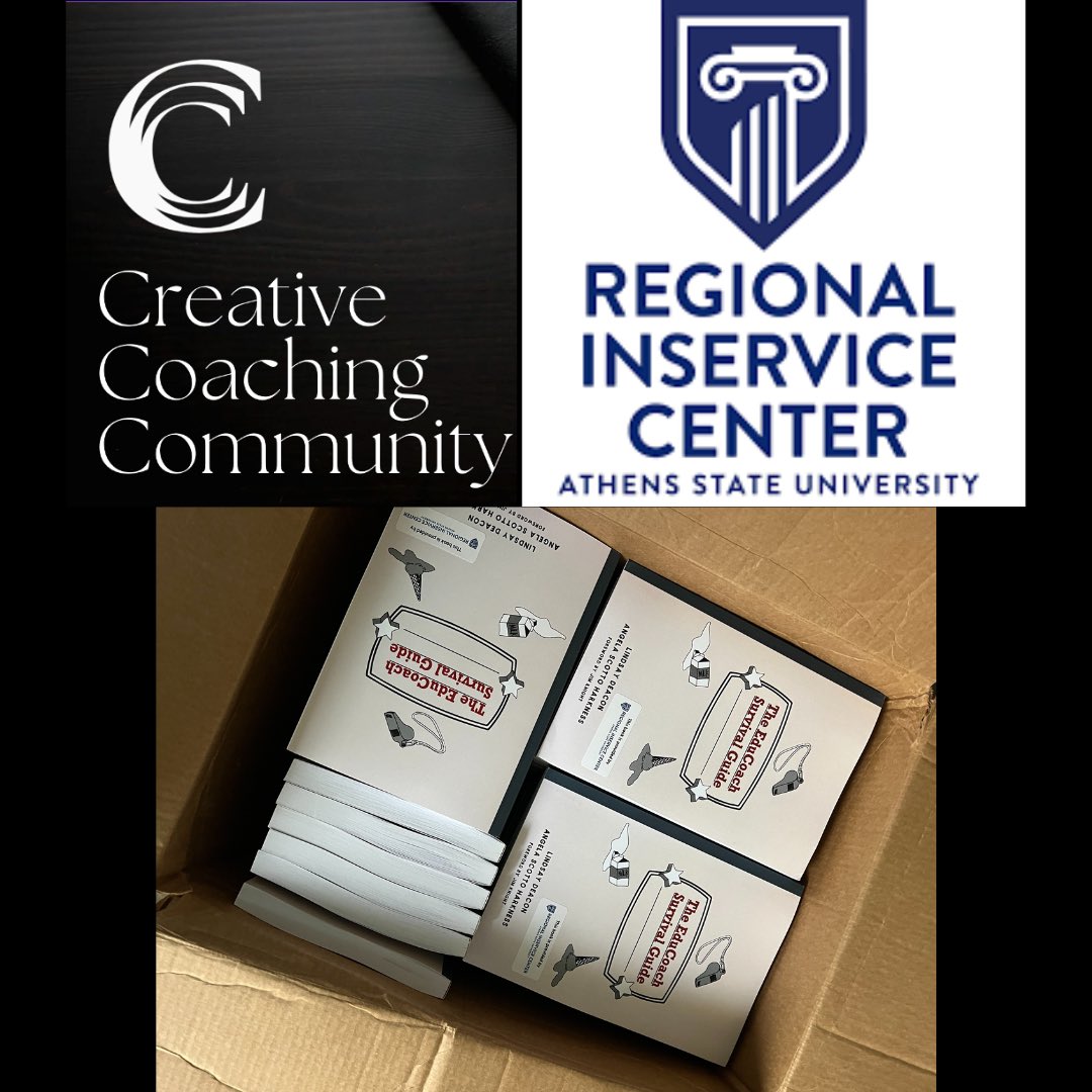 alysoncarp1's tweet photo. Yahoo!!! The #CreativeCoachingCommunity @edu_survival books have been delivered!! HUGE THANKS to the @AthensStateRIC for their partnership and support for CCC!! 💙📚🐛 https://t.co/ACPuSKYfMj