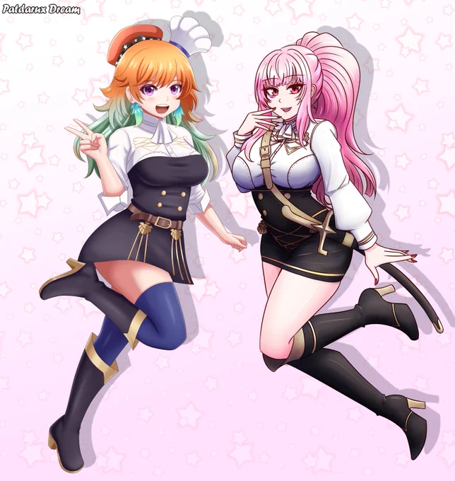 FE3H Kiara and Calliope!Fire Emblem x Hololive collab with  
