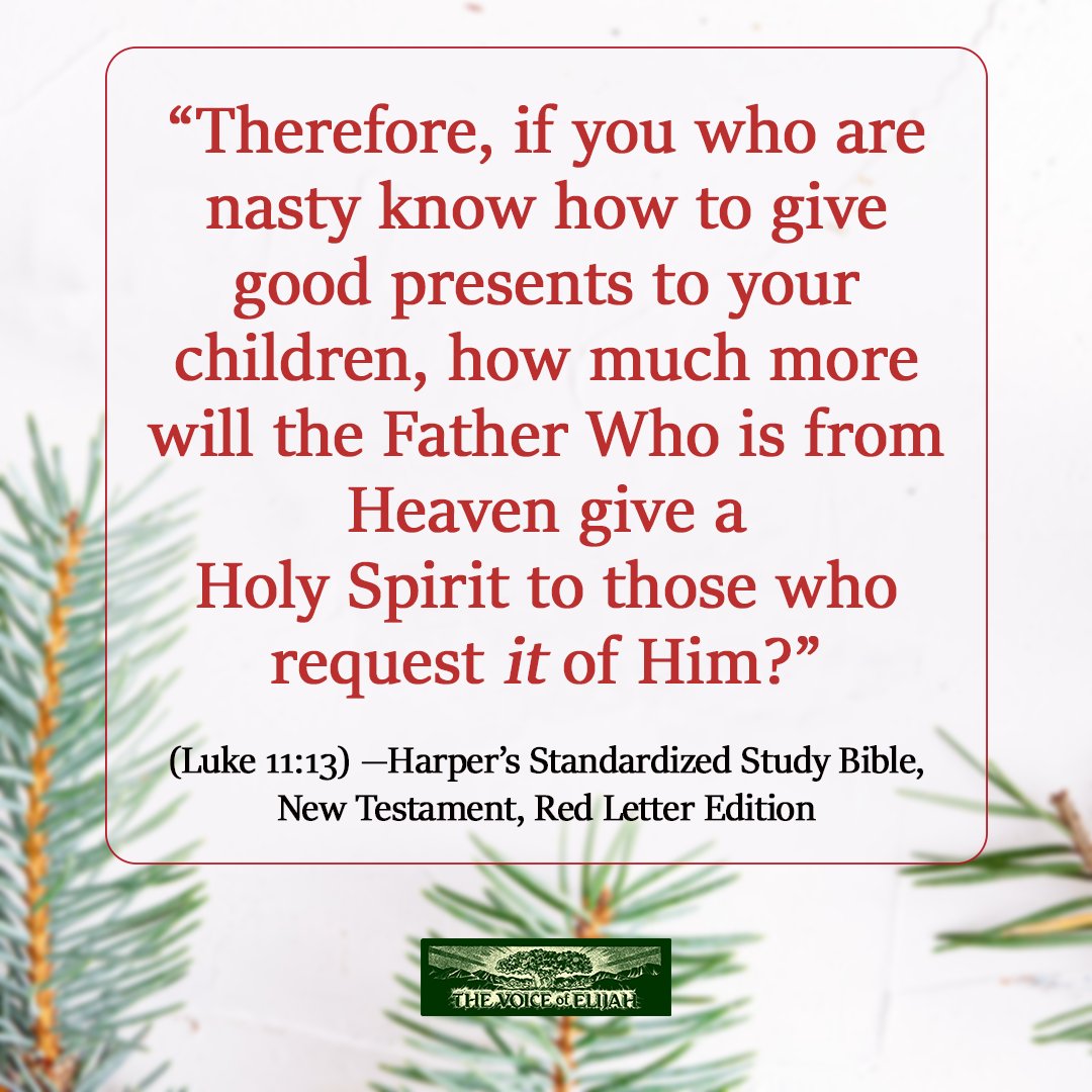voiceofelijah's tweet photo. https://t.co/mf8ZRhikeI
#BookOfLuke #Luke11v13 #RestoringTheTruth #TheVoiceOfElijah https://t.co/G3T2mo0FCr