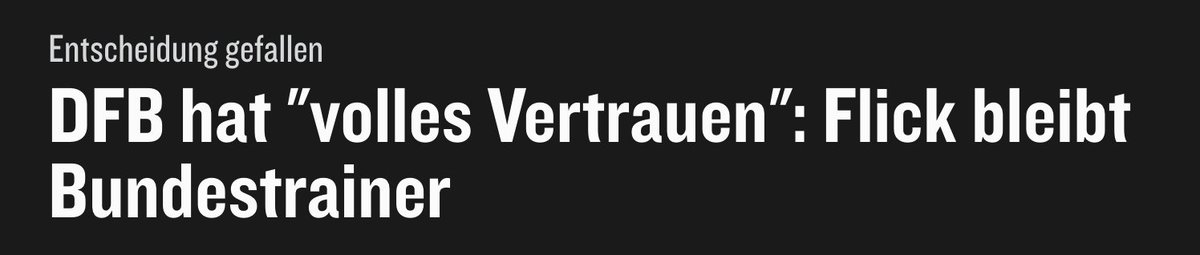 Volles Vertrauen ist auch nicht mehr das, was es mal war.