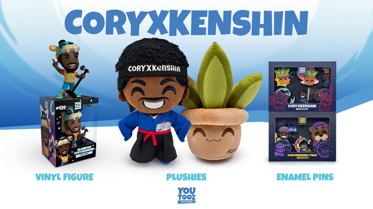 IT. IS. COMING. CORYXKENSHIN X FNAF COLLAB. and plushies. [Dec 16th for 7 days only] @youtooz