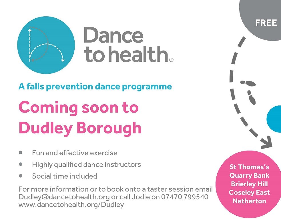 Over 50❓ Live near Netherton, Quarry Bank or Coseley❓ Try a taster session for a new free dance exercise class

Tues 13 &amp; Wed 14 December. Contact for more details

Email Dudley@dancetohealth.org or call 07470 799540 #netherton #quarrybank #coseley #exercise <a href="/Dance_to_Health/">Dance to Health</a>