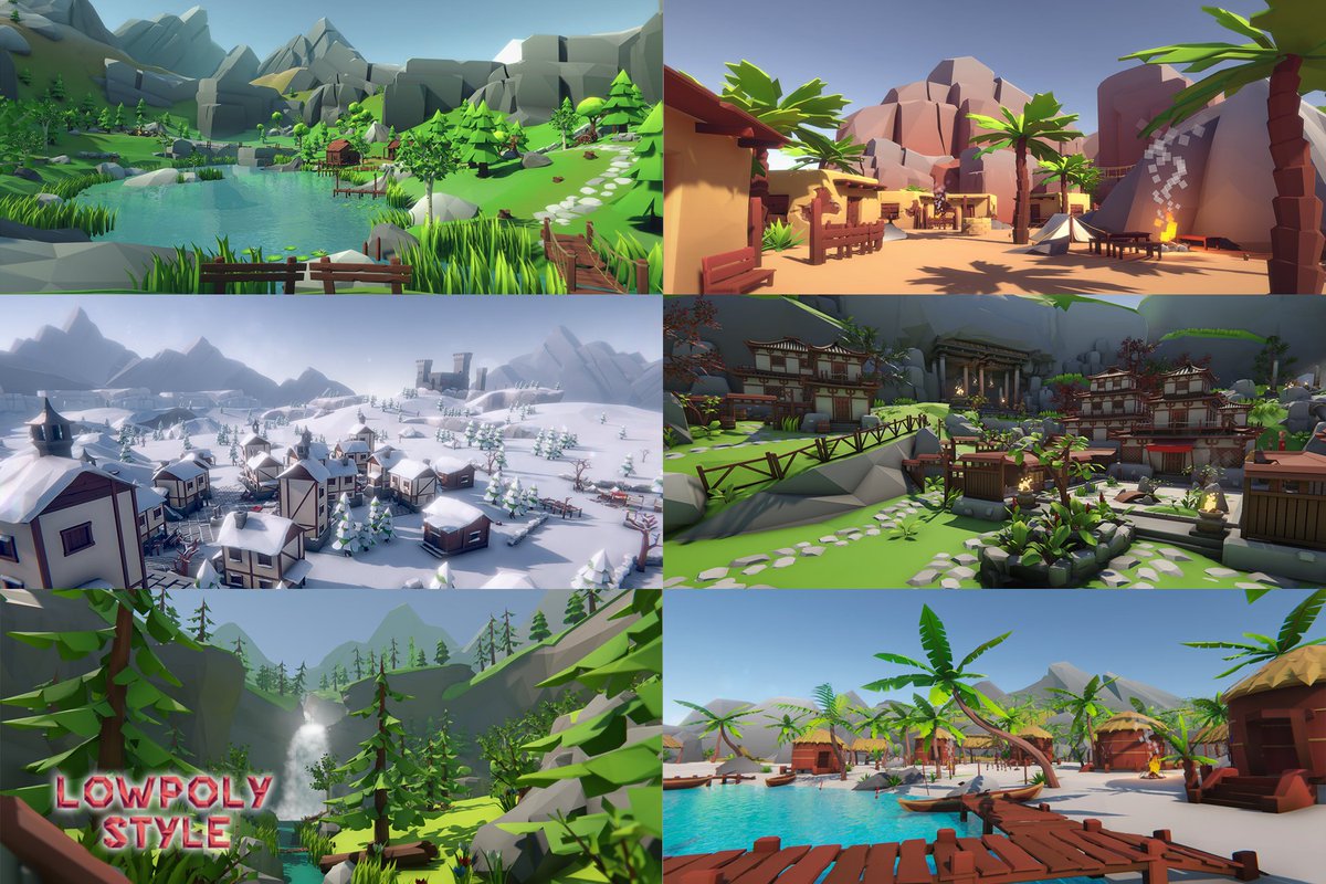CHAssets's tweet photo. Last chance! 50% off on my #unity3d #lowpoly style ultra pack in the @AssetStore black friday sale!

https://t.co/AUMc6vmfTR

#gamedev #gameart #indiedev #indiedeveloper #3dmodeling #AssetStore #lowpolyart #stylized #VR #lowpoly3d #unity #madewithunity https://t.co/TsPv5Qt7KK
