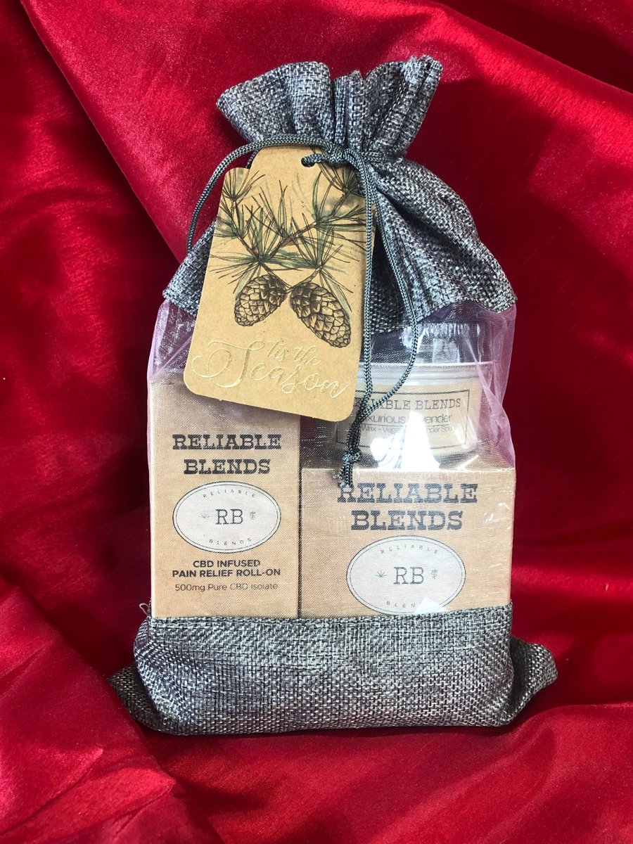 🚨 HOLIDAY DEAL! 🚨

<a href="/Reliable_Blends/">Reliable Blends</a> 
CANNABLISS RELAXATION GIFT SET
1oz Pain Roll on ($75 retail)
1 BathBomb 100mg CBD ($17 retail)
1 Candle ($12 retail)
($104 retail + Shipping)

$60 shipped while inventory last
Available in Lavender or Citrus 🧵👇