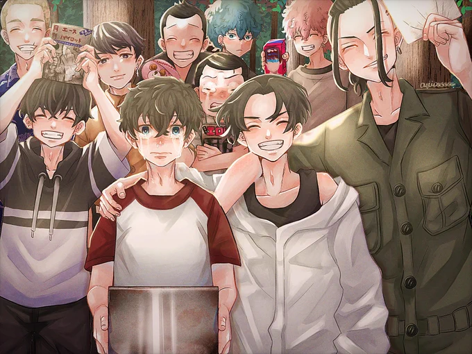 #今年も残りわずかなので今年一番伸びた絵を貼るifのつもりがほぼほぼ現実になった東卍創設記念イラスト 