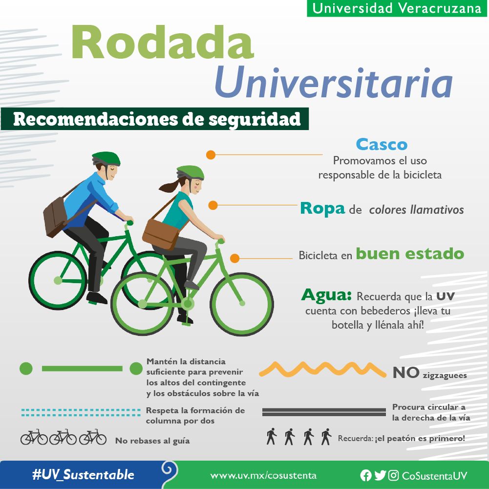 UVeracruzanaMx's tweet photo. #RegiónOrizabaCórdoba  
Recuerda llevar casco, ropa cómoda e hidratación para la próxima #RodadaUniversitaria. 

📅10 diciembre | 08:30 h 

¡Te esperamos! https://t.co/MVqG1yTRzT