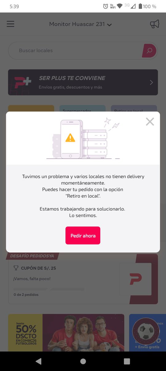 lorena_fg_'s tweet photo. @pedidosya horas sin servicio... https://t.co/LgbDFZ5c52