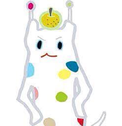 「Unashi, a colorful cow standing on two l」|Mondo Mascotsのイラスト