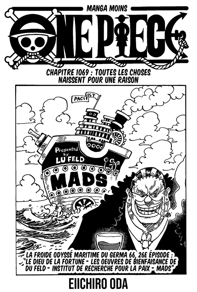 MangaMoinsFra's tweet photo. Le chapitre 1069 de One Piece est disponible en VF sur le site (Lien dans ma bio) ! Bonne lecture ! #ONEPIECE1069 #OP1069 #ONEPIECE https://t.co/t8DxZtnq8o