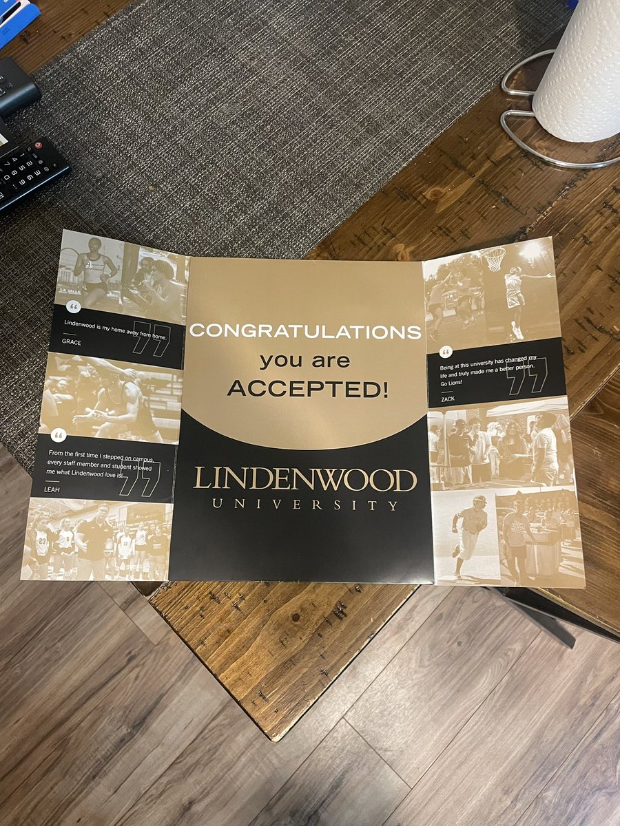 Thank you Lindenwood!!!! I appreciate the acceptance packet. 💛#LindenwoodBound <a href="/lionscrootin/">Lindenwood Recruiting</a> <a href="/LU_Lions/">Lindenwood Athletics</a> <a href="/LindenwoodFB/">Lindenwood Football</a> <a href="/Baldwin_CoachBB/">Bryan Baldwin</a> <a href="/stugfb/">Jed Stugart</a>