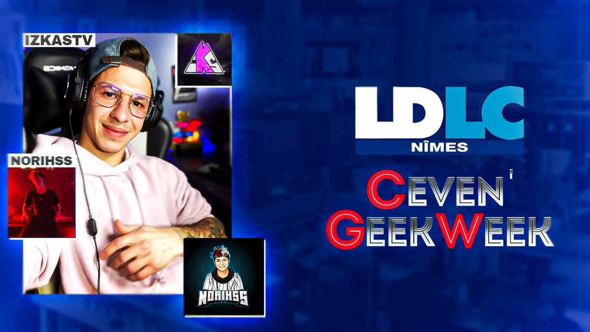 📢 EVENEMENT SPECIAL !

Je participe à la #CevenGeekWeek d'Alès qui se déroule le 10 &amp; 11 Décembre.
Je serais au stand de la <a href="/LDLC/">LDLC</a> de Nîmes en compagnie de NORIHSS ! 💯
Retrouvez moi en live ce weekend pour l'évènement :

🔴 twitch.tv/izkastv